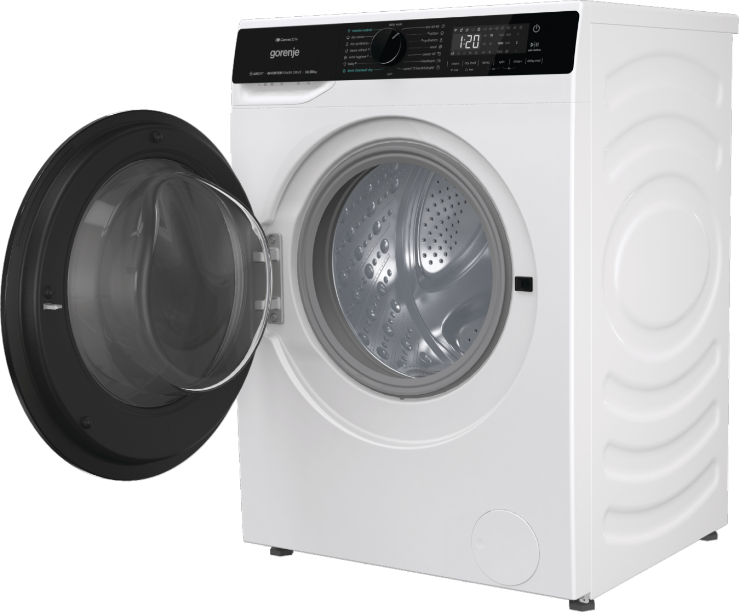 Gorenje WD2PA1X64ADW mosó-szárítógép, 10.5/6 kg, inverter motor, Wifi, gőz, 59.5x59x84.5 cm 