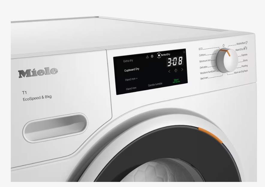 Miele TWF 760WP EU1 LW Ecospeed, hőszivattyús szárítógép, 8 kg, inverter motor, 59.6x64.3x85 cm