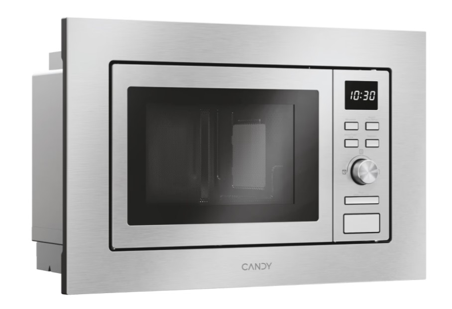 Candy CA38FMW8NG beépíthető mikrohullámú sütő, 17L, 1000W, 59.5x32x38.2 cm, ezüst szín