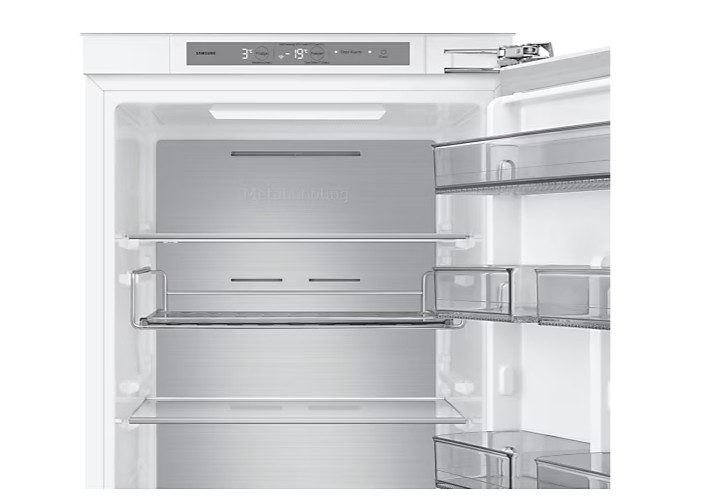 Samsung BRB80F26ADF0EO No Frost beépíthető alulfagyasztós kombinált hűtőszekrény, Wifi, 190/74L, 54x55x177.5 cm