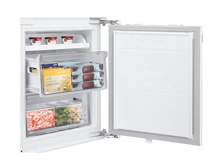 Samsung BRB80F26ADF0EO No Frost beépíthető alulfagyasztós kombinált hűtőszekrény, Wifi, 190/74L, 54x55x177.5 cm