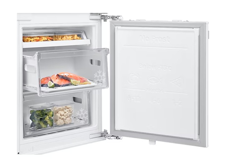 Samsung BRB80F26ADF0EO No Frost beépíthető alulfagyasztós kombinált hűtőszekrény, Wifi, 190/74L, 54x55x177.5 cm