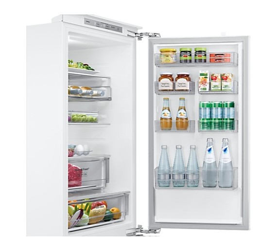 Samsung BRB80F26ADF0EO No Frost beépíthető alulfagyasztós kombinált hűtőszekrény, Wifi, 190/74L, 54x55x177.5 cm