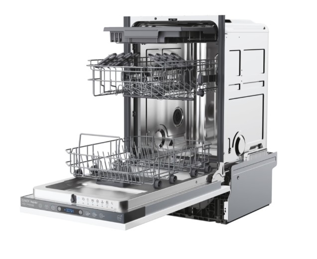Candy CI1C7SB1FA1 teljesen beépíthető mosogatógép, 11 teríték, inverter motor, 3 kosár, Wifi, automatikus ajtónyitás, 44.8x55.9x81.6 cm