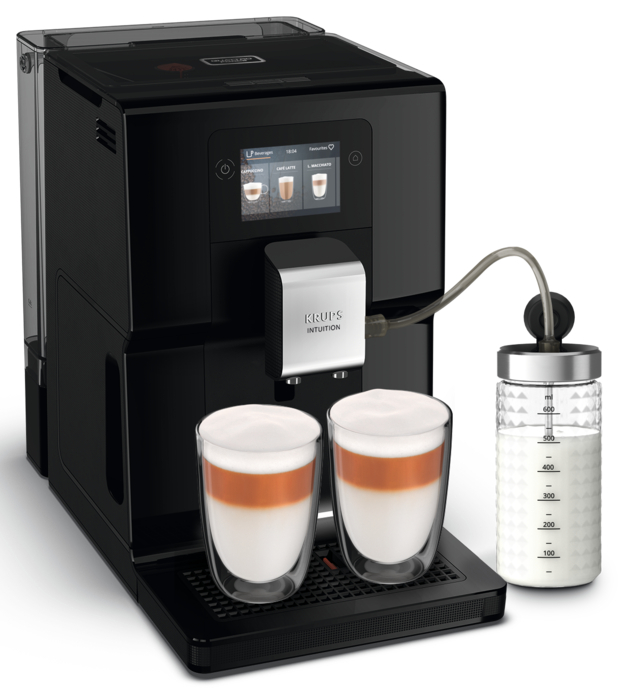 Krups EA873810 automata kávéfőző tejhabosítóval, 3L, 1450W, fekete szín