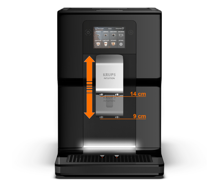 Krups EA873810 automata kávéfőző tejhabosítóval, 3L, 1450W, fekete szín