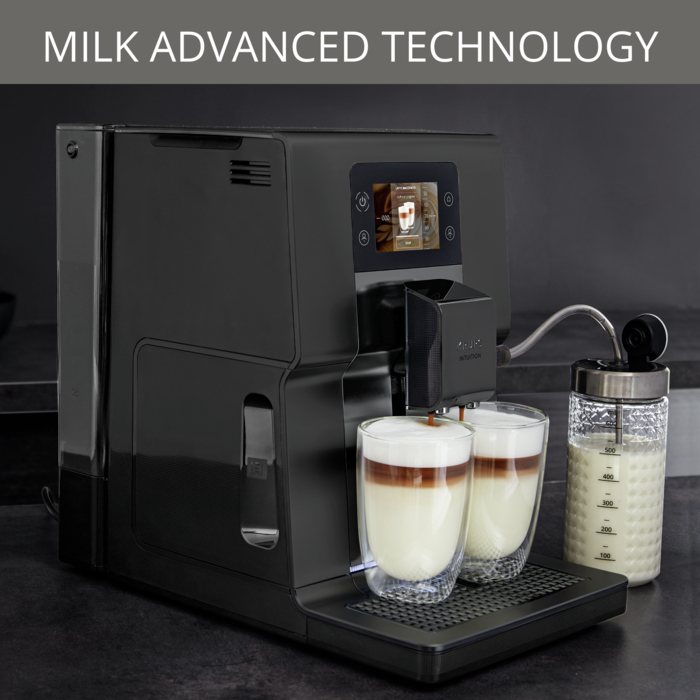 Krups EA873810 automata kávéfőző tejhabosítóval, 3L, 1450W, fekete szín