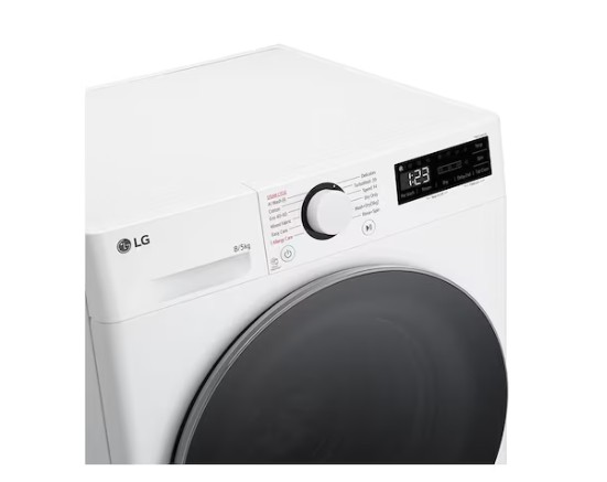 LG F2DR508S1W mosó-szárítógép, 8/5 kg, gőz, 60x53.5x85 cm