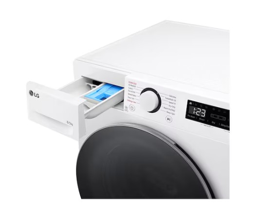 LG F2DR508S1W mosó-szárítógép, 8/5 kg, gőz, 60x53.5x85 cm