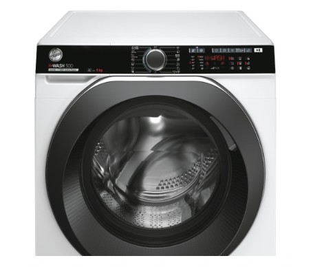 Hoover HWP 49AMBC7/1-S elöltöltős mosógép, 9 kg, inverter motor, Wifi, gőz, 60x53x85 cm