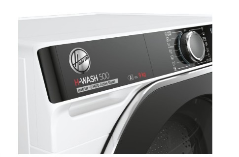 Hoover HWP 49AMBC7/1-S elöltöltős mosógép, 9 kg, inverter motor, Wifi, gőz, 60x53x85 cm