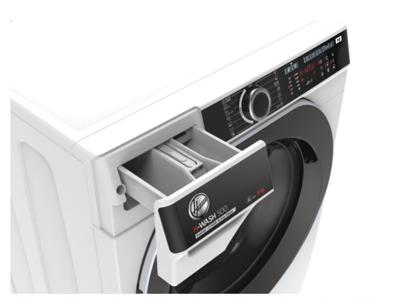 Hoover HWP 49AMBC7/1-S elöltöltős mosógép, 9 kg, inverter motor, Wifi, gőz, 60x53x85 cm