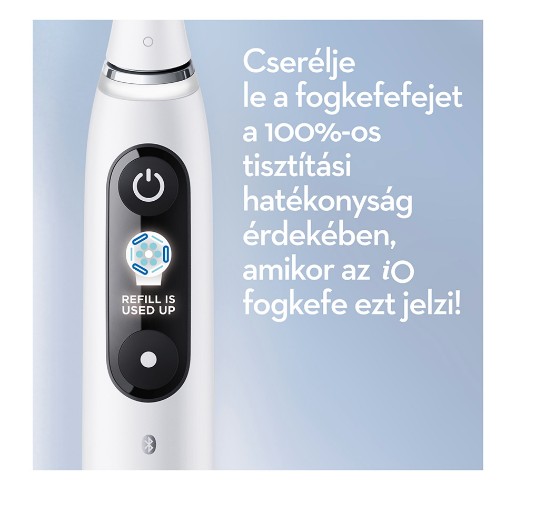 Oral-B iO9 White Alabaster elektromos fogkefe 