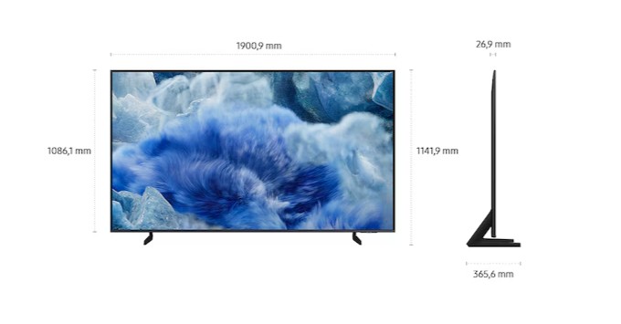 Samsung QE85Q8FAAUXXH 4K UHD Smart QLED TV, 85", 215.9 cm 