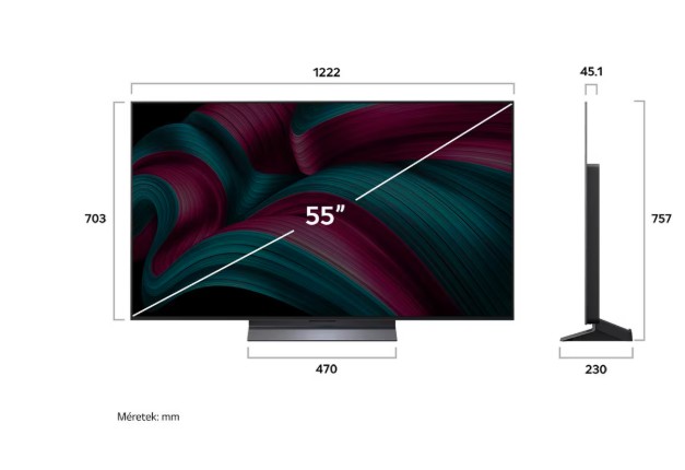 LG OLED55C51LA 4K UHD AI Smart OLED TV, 55", 139.7 cm 