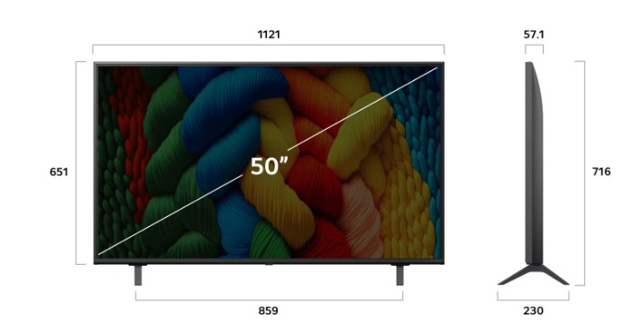 LG 50NANO80A3B NanoCell AI 4K UHD Smart LED TV, 50, 127 cm 