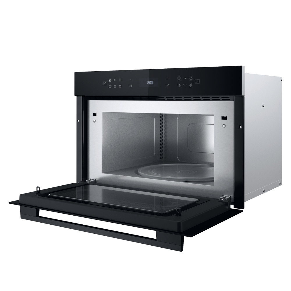 Whirlpool WMD7O4TB beépíthető mikrohullámú sütő, 31L, 1000W, Crisp funkció, 59.5x46.8x38.5 cm, fekete szín 