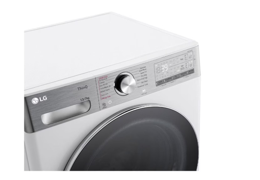 LG F4DR913P3WA mosó-szárítógép, 13/7 kg, inverter motor, gőz, Wifi, 60x66x85 cm 