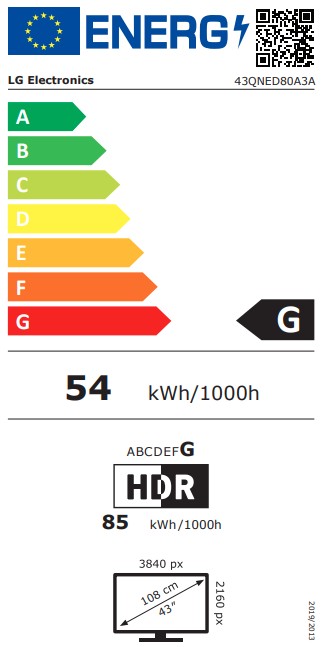 LG 43QNED80A3A AI 4K UHD QNED Smart LED TV, 43, 109.22 cm