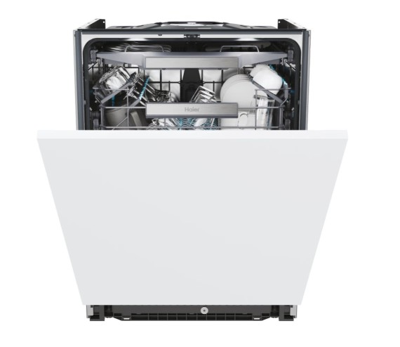 Haier XS 6B1M3PB teljesen beépíthető mosogatógép, 16 teríték, Wifi, inverter motor, automatikus ajtónyitás, 3 kosár, 59.7x55.5x81.8 cm