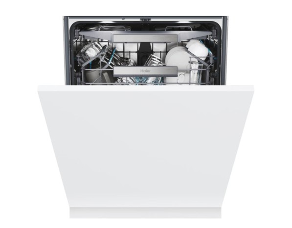 Haier XS 6B1M3PB teljesen beépíthető mosogatógép, 16 teríték, Wifi, inverter motor, automatikus ajtónyitás, 3 kosár, 59.7x55.5x81.8 cm
