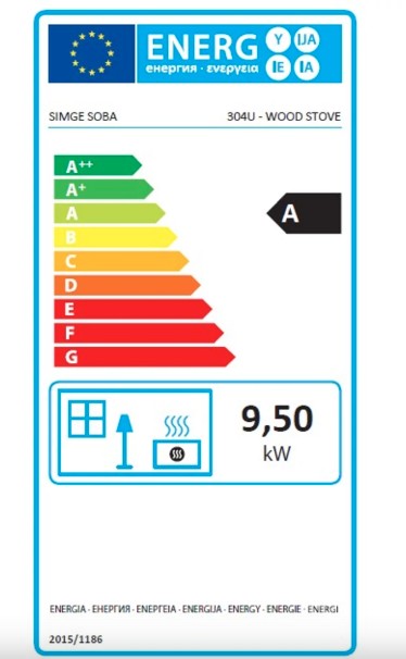 Hunor 304 Mini kandalló 9,5 kW, barna szín 
