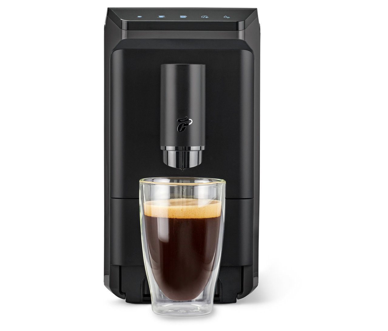 Tchibo Esperto Mini Black automata kávéfőző, 1690W, 1.1 L, fekete szín 
