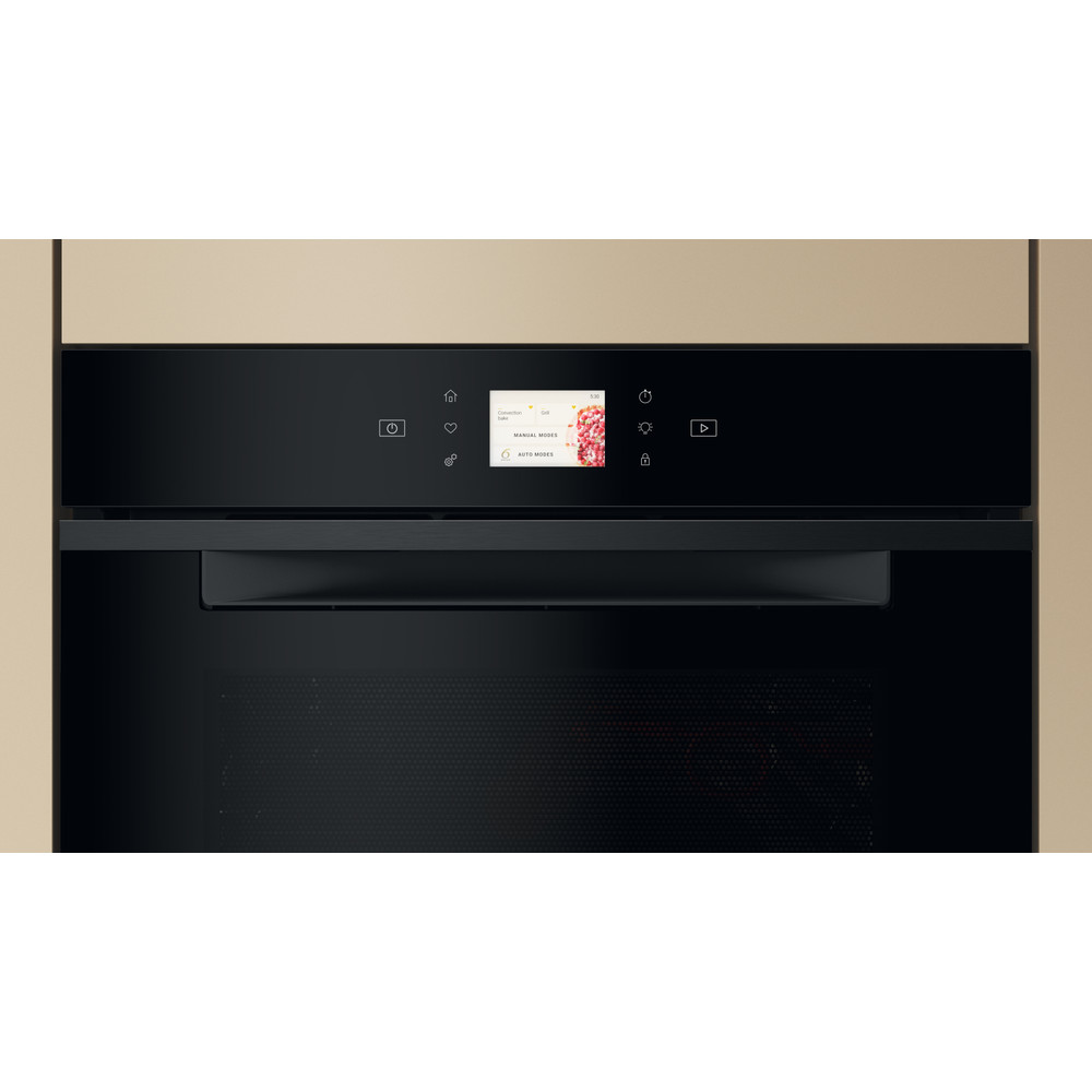 Whirlpool WCW11O7HTSB beépíthető kompakt sütő és mikró, 53L, 950W, Crisp funkció, 55.9x54.3x45.5 cm, fekete szín 