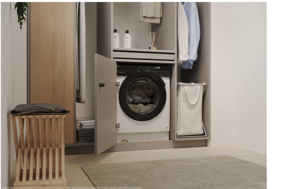 Haier BHA6SD696M6DB9-S beépíthető mosó-szárítógép, 9/6 kg, Wifi, gőz, inverter motor, 60x52.5x82 cm 