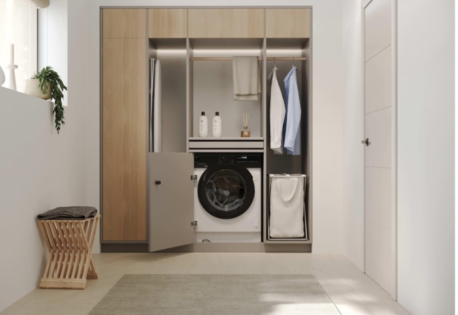 Haier BHA6SD696M6DB9-S beépíthető mosó-szárítógép, 9/6 kg, Wifi, gőz, inverter motor, 60x52.5x82 cm 