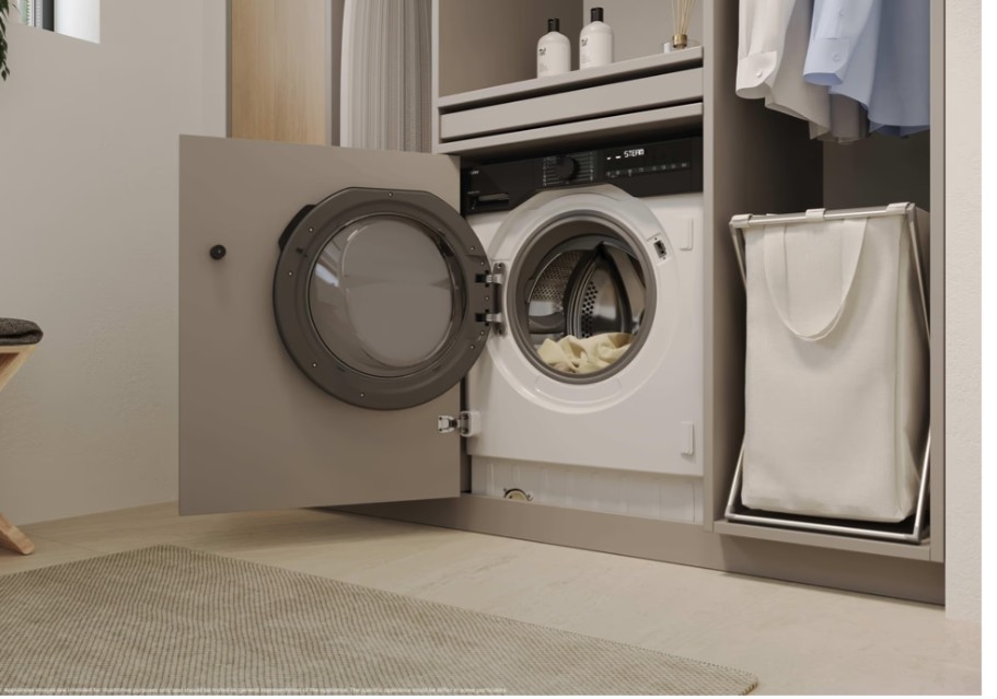 Haier BHA6SD696M6DB9-S beépíthető mosó-szárítógép, 9/6 kg, Wifi, gőz, inverter motor, 60x52.5x82 cm 