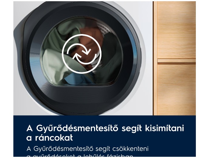 Electrolux EW6D285AE hőszivattyús szárítógép, 8 kg, inverter motor, 59.6x63.8x85 cm 