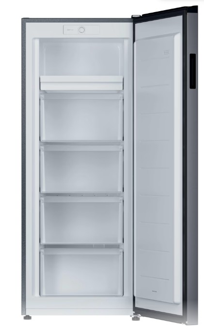 Candy CNUQ2L513EX fagyasztószekrény, 169L, Wifi, 54.5x57x138 cm, inox szín 