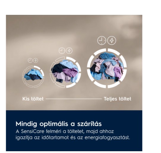 Electrolux EW6D384AE hőszivattyús szárítógép, 8 kg, inverter motor, 59.6x63.8x85 cm