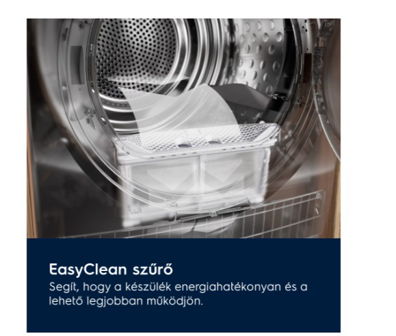 Electrolux EW6D384AE hőszivattyús szárítógép, 8 kg, inverter motor, 59.6x63.8x85 cm