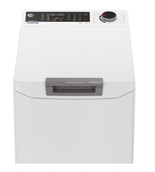 Hoover THO286TM5-S felültöltős mosógép, 8 kg, WIFI+Bluetooth, inverter motor, 41x60x86 cm
