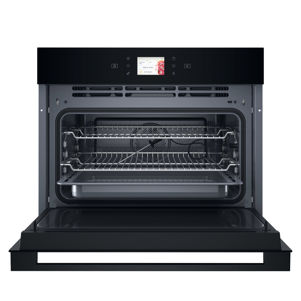 Whirlpool WCW9O7PHTSB beépíthető kompakt sütő és mikró, 53L, Crisp funkció, 950W, 55.9x54.3x45.5 cm, fekete szín 