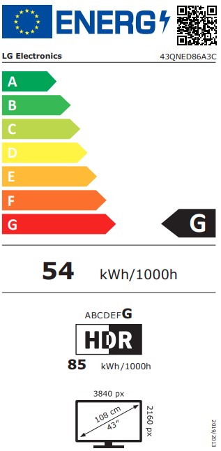 LG 43QNED86A3C QNED EVO AI UHD MiniLED 4K Smart TV, 43", 109.22 cm