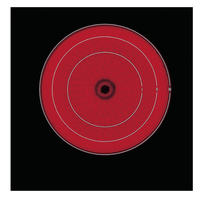 Electrolux EHF6547FXK beépíthető kerámialap, 59x52x3.8 cm, fekete szín 