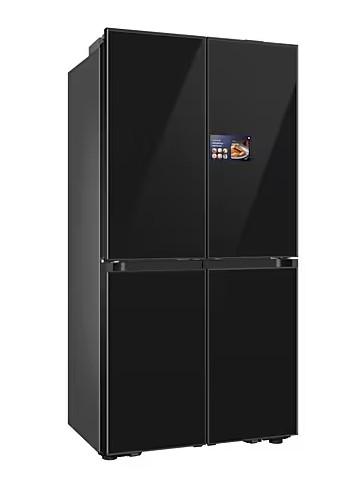 Samsung RM90F67CECEO side by side hűtőszekrény francia ajtós kialakítással, 399/255L, AI inverteres kompresszor, Wifi, 91.2x73.1x185.3 cm, tiszta szénfekete szín 