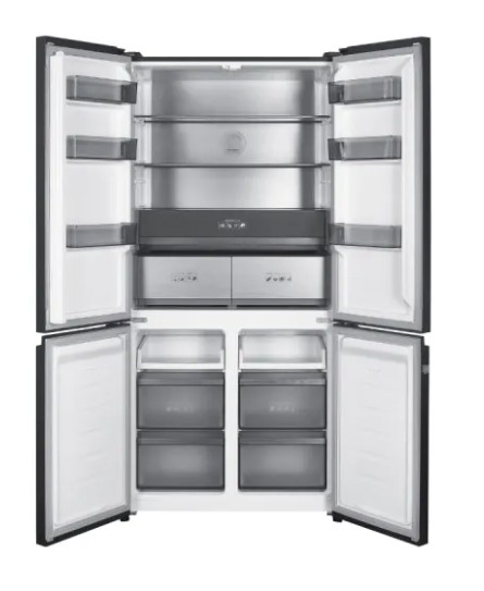 Samsung RM90F67CECEO side by side hűtőszekrény francia ajtós kialakítással, 399/255L, AI inverteres kompresszor, Wifi, 91.2x73.1x185.3 cm, tiszta szénfekete szín 