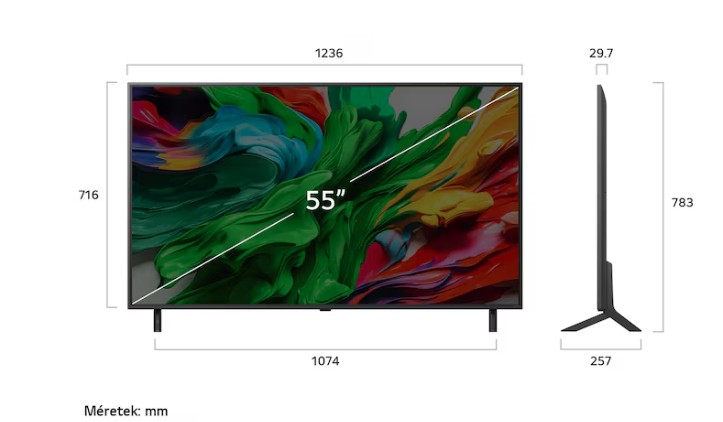 LG 55QNED85A3C QNED EVO AI UHD MiniLED 4K Smart TV, 55", 139.7 cm