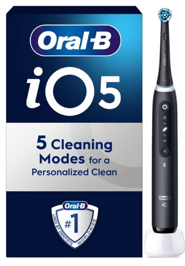 Oral-B iO5 Matt Black elektromos fogkefe 