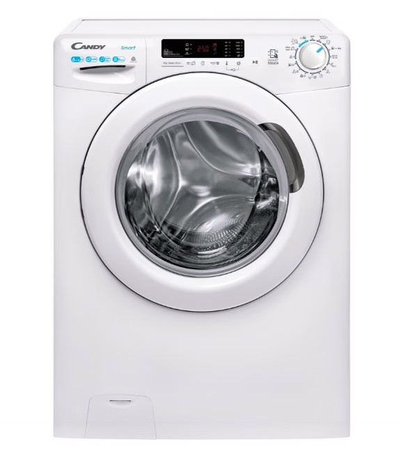 Candy CSWS 4642DW2/1-S 45 cm mély mosó-szárítógép, 6/4 kg, WIFI, gőz, 60x45x85 cm 