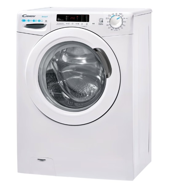 Candy CSWS 4642DW2/1-S 45 cm mély mosó-szárítógép, 6/4 kg, WIFI, gőz, 60x45x85 cm 