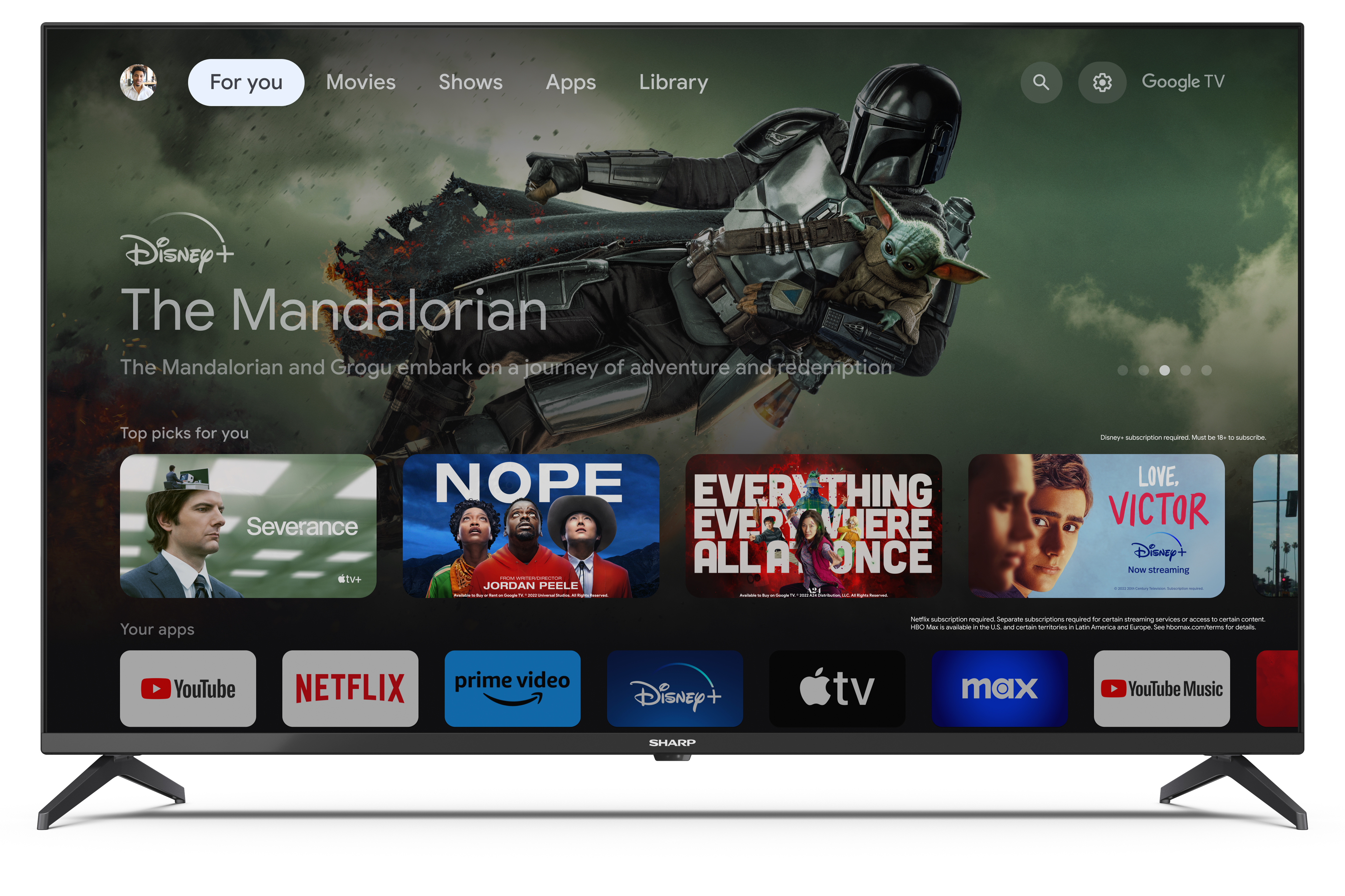 Sharp 43GL4260E 4K UHD Smart LED TV, 43", 109.22 cm 