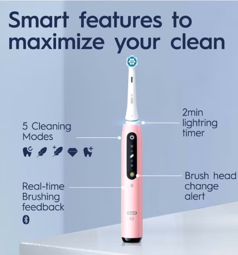 Oral-B iO5 Pink elektromos fogkefe 
