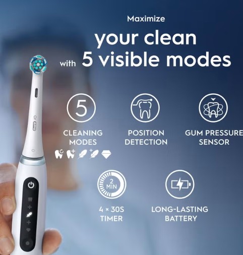 Oral-B iO5 Quite White elektromos fogkefe 