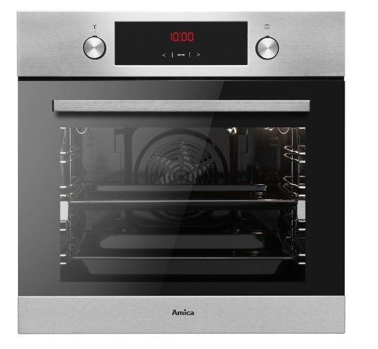 Amica EB7541H FINE beépíthető sütő, 65L, 59.5x57x59.5 cm, inox szín 