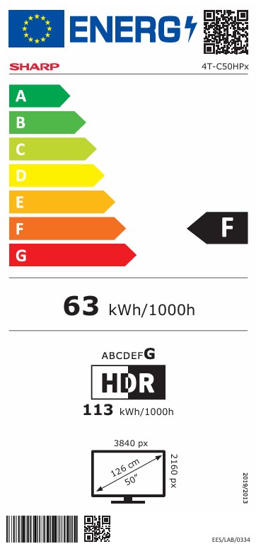 Sharp 50HP5265E 4K UHD Smart QLED TV, 50", 127 cm 